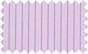 Indigo/White stripes over fog violet, 65% cotton/35% polyester