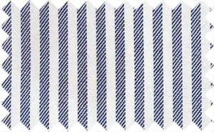 Storm Gray/Off White Stripes, 100% cotton - 2Ply brushed cotton with a soft feel. Dull colored fabric.