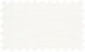 Offwhite/Ivory pinpoint, cotton/polyester blend.