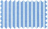 Danube Blue/White Stretchable Stripes, 80% polyester, 20% spandex