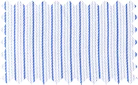 San Marino Blue/White 2Ply Stripes, 100% cotton 2Ply fabric with a lustrous smooth surface.