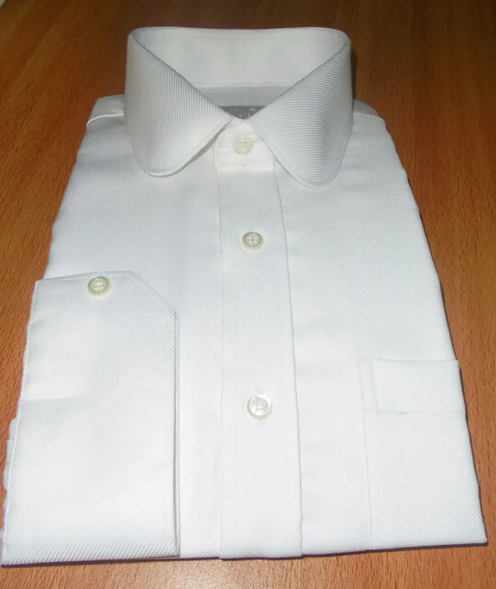 Vintage Eton Club Round Collar Twills Dress Shirt