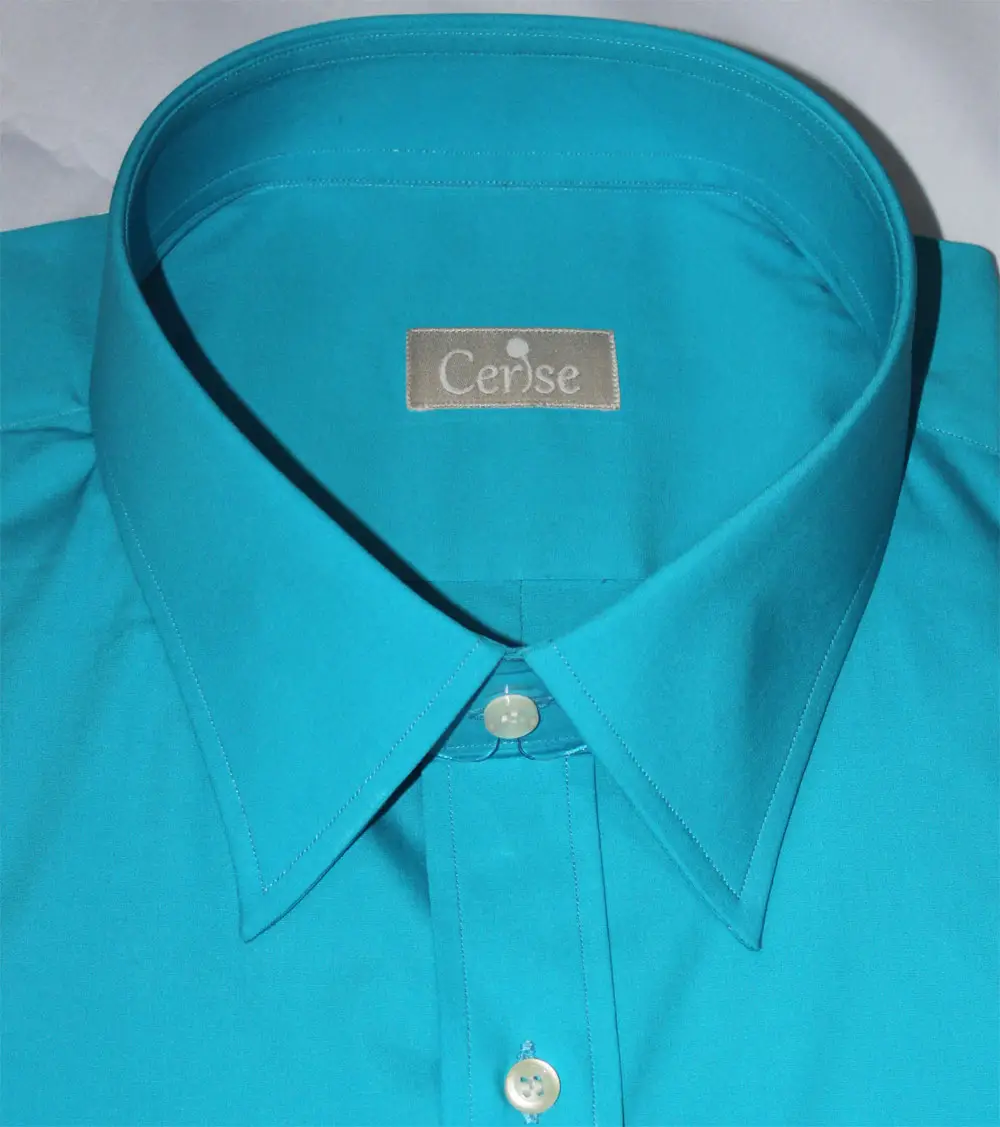 Custom Teal Dress Shirt