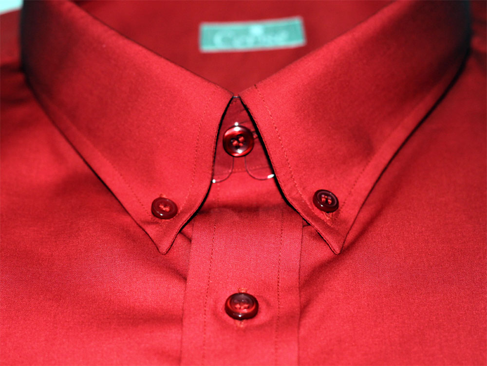 mens button down collar dress shirts