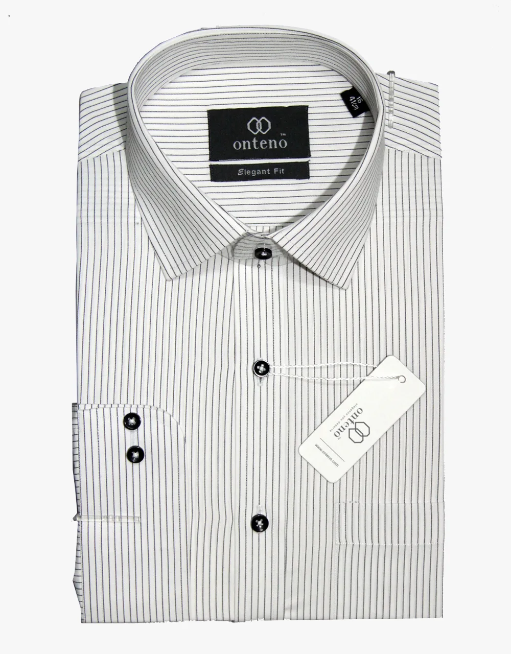 White shirt with Black striped White shirt with Black striped