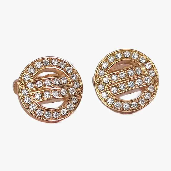 Light Yellow Round Cuff Link