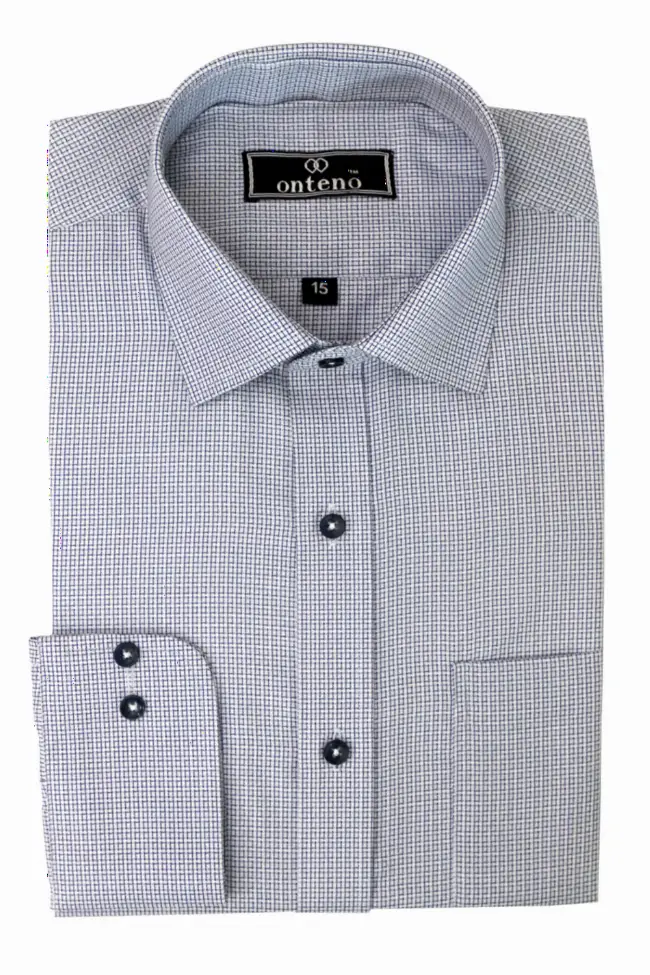 Royal Blue / Navy/White Textured Check