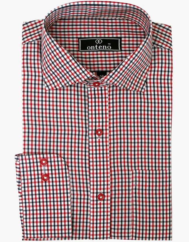 Red Berry/Black/White Checks