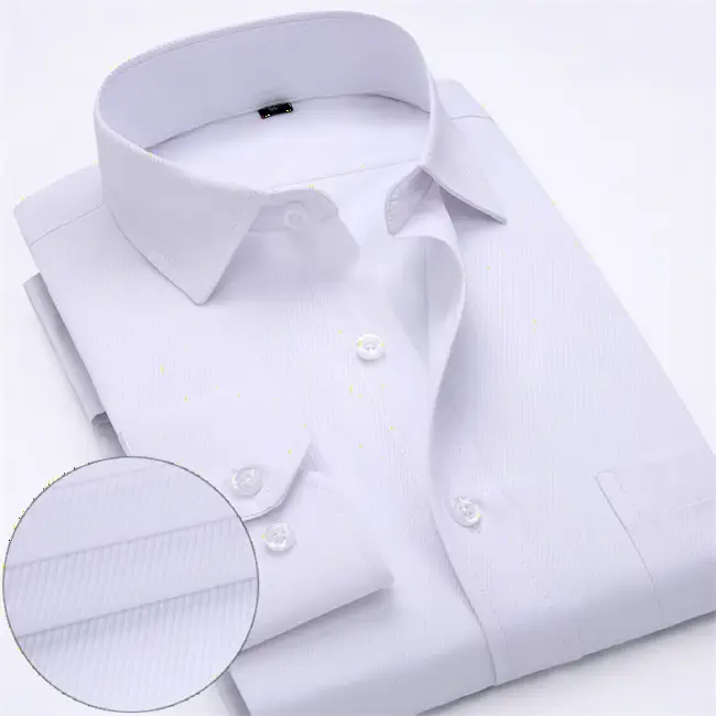 Men's White Twills Dress Shirts