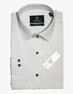 D30, White shirt with black striped
