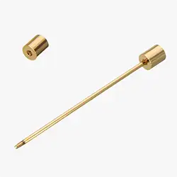 P013, Cylindrical Gold collar pin bar Cylindrical Gold collar pin bar