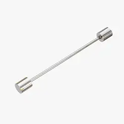 Cylindrical Silver collar pin bar