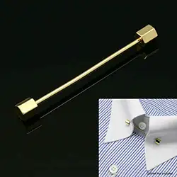 color: Hexagonal gold tie pin bar