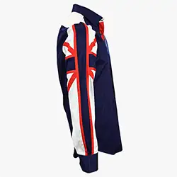 color: Men's Italian Style Navy Union Jack Print Formal Shirt