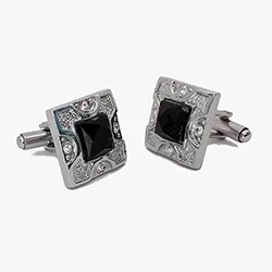 color: Silver Fashion Vintage cuff links