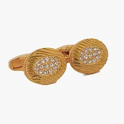 color: Blue Round Cufflink