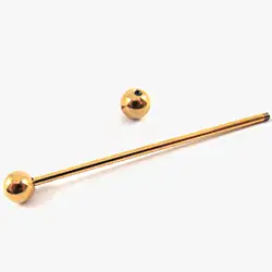 color: Golden ball collar pin bars