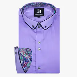 10153, MEN'S LIGHT PURPLE SHIRT