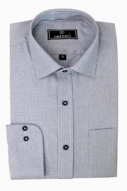 color: Royal Blue / Navy/White Textured Check