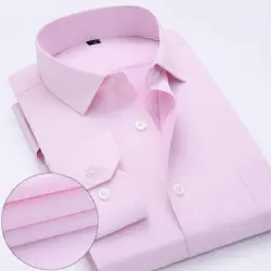 color: Men's Light Pink Twills Dress Shirts